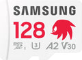 Samsung PRO Plus Sonic The Hedgehog + Adapter, 128GB microSDXC, Up-to 180MB/s, Full HD & 4K UHD, UHS-I, C10, U3, V30, A2, for Nintendo-Switch, Steam Deck, GoPRO, DJI Drone, Tablets (MB-MD128SA/LC1)