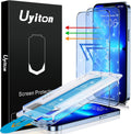 Uyiton Anti-Blue Light for iPhone 14 Plus/iPhone 13 Pro Max Screen Protector - Unbreak-Glass Easy to Install Full Coverage Case Friendly Scratch Resistance 9H Tempered Glass Screen Protector, 2 Pack