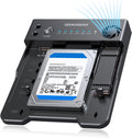 GRAUGEAR SATA SSD/HDD to M.2 NVMe Docking Station, USB-C 10Gbps Clone Station for M.2 NVMe SSD to SATA 2.5”/3.5” SSD & HDD Converter, Offline Cloning, Tool-Free, Built-in Cooling Fan