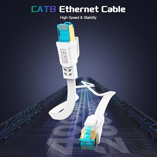 Cat 8 Ethernet Cable 15 FT, Heavy Duty High Speed 40Gbps 2000Mhz Internet - Image 3