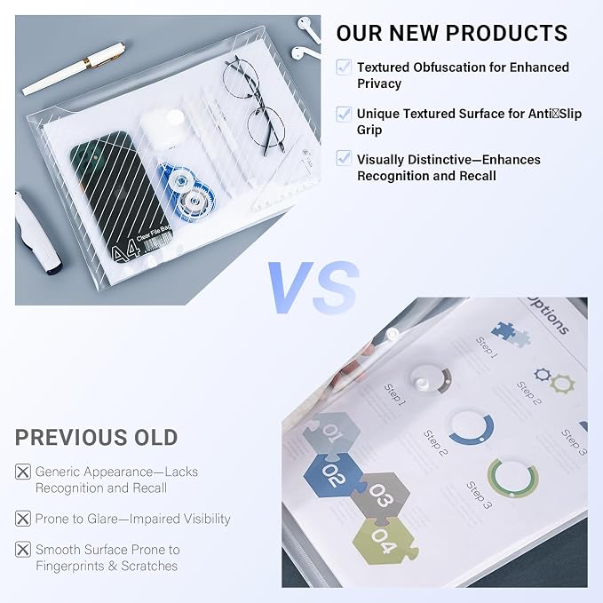 24 Pack, Plastic Envelopes – Transparent Waterproof Reusable File Folders - Image 6