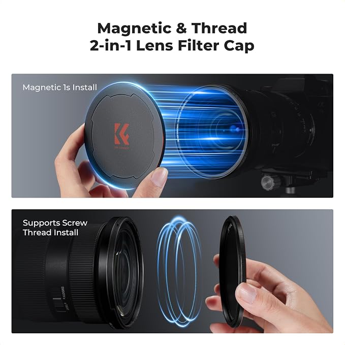 K&F CONCEPT Magnetic 67mm Circular Polarizers Filter - Image 6