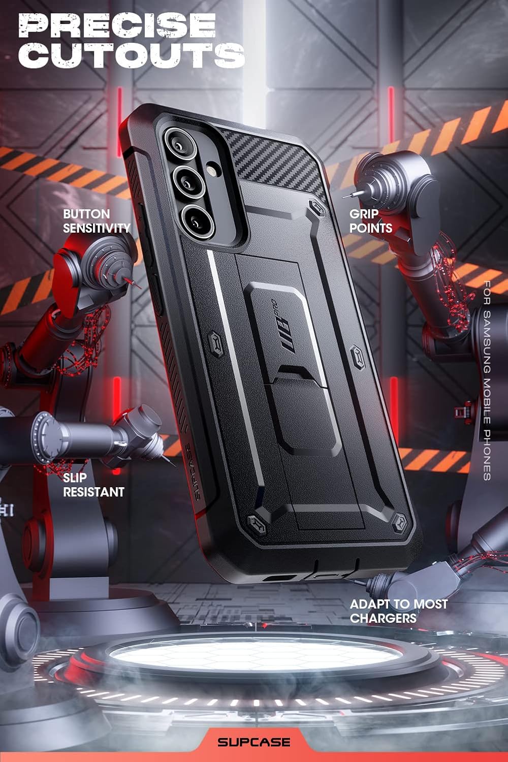SUPCASE Unicorn Beetle Pro for Samsung Galaxy A54 Case with Stand [Built-in Screen Protector][Military-Grade Protection] 360 Full-Body Rugged Holster & Kickstand Phone Case for Galaxy A54 5G, Black