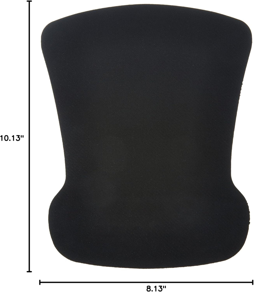 Amazon Basics Rectangular Gel Computer Mouse Pad with Wrist Support Rest, Small, Pack of 20, Black