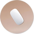 ITNRSIIET Mouse Pad Non-Slip Rubber Base Smooth Surface Stitched Edges Waterproof Durable Compatible with All Mice for Office & Gaming, Desk Accessory, Diameter 8.7 inch, Camel Gradient