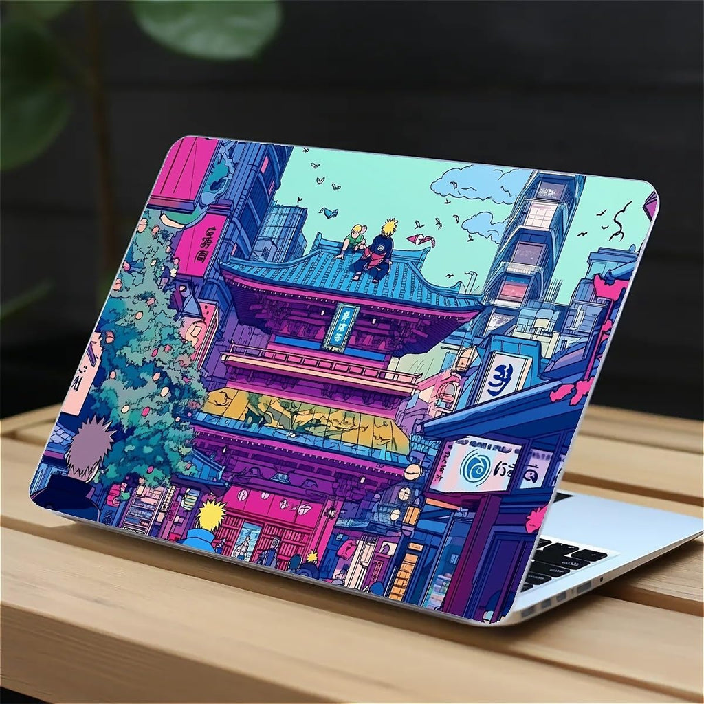Compatible with MacBook Air 13.3 13.6 Inch Case 2022 2021 2020 2019 Plastic Hard Shell Case Cover,13.3 Air (A1932/A2179/A2337), Traditional Japanese Architecture
