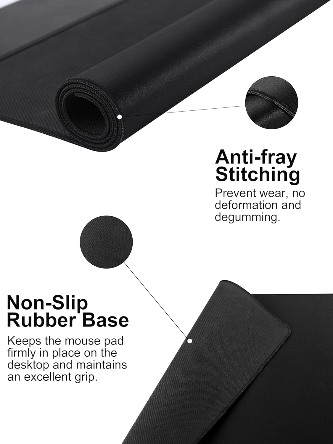 TopMade Mouse Pad with 15W Fast Wireless Charging, 31.5"x15.75" XXL Large Gaming Mousepad, Waterproof Desk Pad, Computer Desk Mat, Black(Includes 20W PD Power Adapter & 6.56ft Woven Cable)
