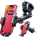 VANMASS [Longest Lasting] True Military-Grade Car Phone Holder Strongest Suction & Clip Cell Mount Dashboard Windshield Vent Automobile Cradle Truck Accessories for iPhone 16 15 Pro Max 14 13 Android