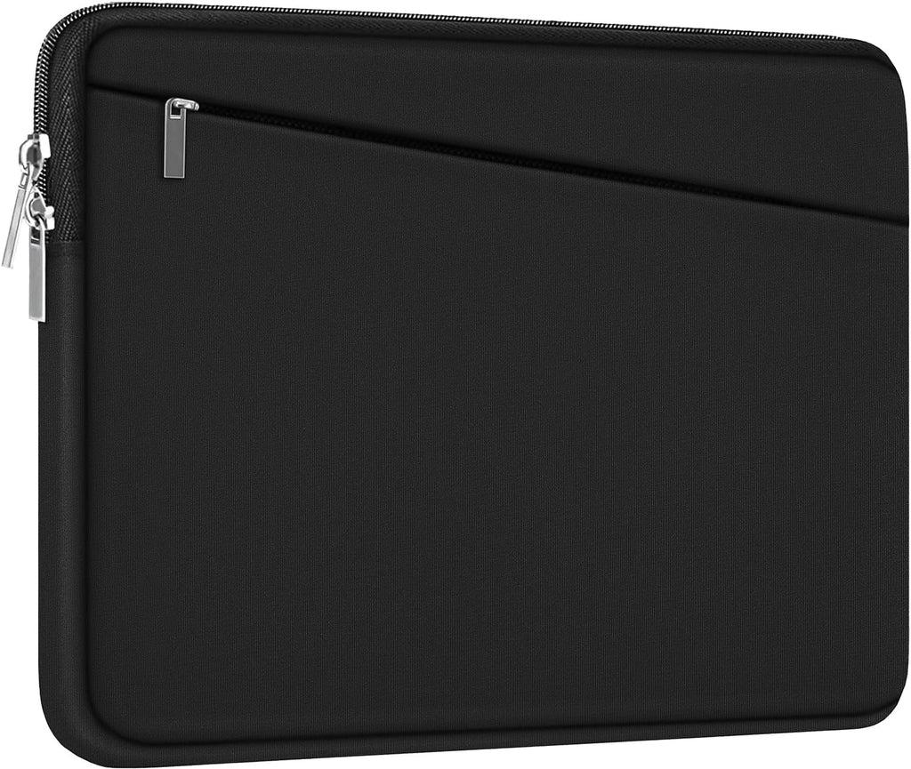 Laptop Sleeve Case 17 inch, Durable Computer Carrying Bag Protective Case Briefcase Handbag with Front Pocket, Slim Laptop Cover for 17-17.3 Inch HP, Dell, Lenovo, Asus, Notebook, Black
