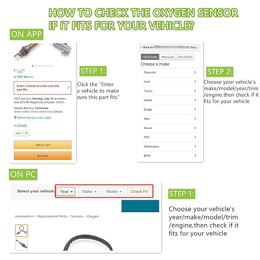 234-4445 O2 Oxygen Sensor Air Fuel Ratio Downstream Compatible - Image 7