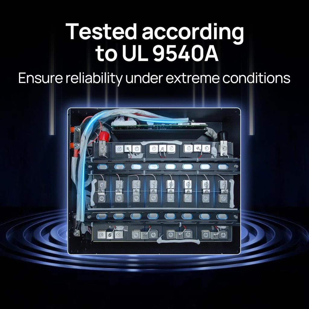 ECO-WORTHY Home Power Station Backup Power,AC 10000W Output+10240Wh LiFePO4 Battery Support Communication,Bluetooth and WiFi,Fast Charge,for Home Backup,Emergency,Solar System Components