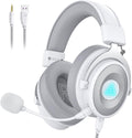 EKSA USB Gaming Headset for PC, Computer Headphones with Detachable Noise Cancelling Microphone, 7.1 Surround Sound, 50MM Driver, Wired Headset with Mic for PS4/PS5, Xbox One, Laptop, Work