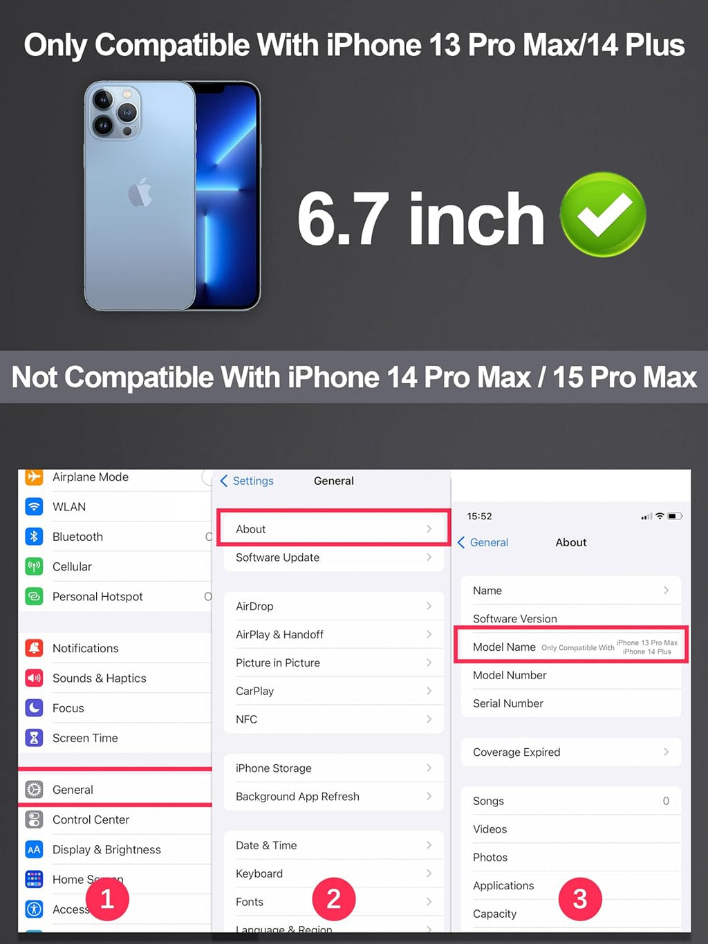 Compatible for iPhone 13 Pro Max Privacy Screen Protector/iPhone 14 Plus Screen Protector Tempered Glass 6.7 Inch, Purple Gradient Anti Blue Light HD Screen Protector Easy Installation