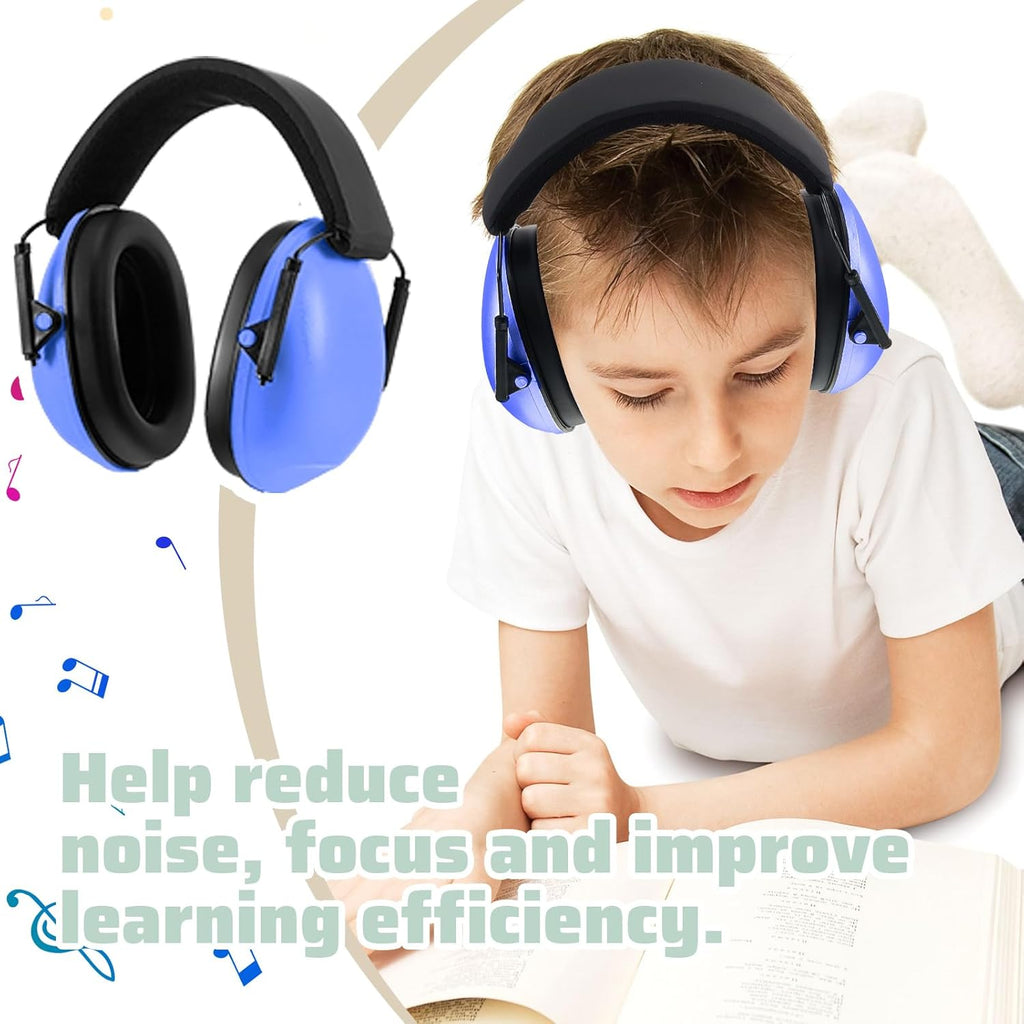 Amylove 12 Pcs Kids Ear Protection Noise Cancelling Headphones Ear Muffs Bulk 27db Adult Noise Reduction Hearing Earmuff(Universal Fit (kids & Adults),Classic Style,Rainbow Color)