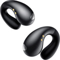 Ultra Open Ear Earbuds - Ergonomic Clip-On Earbuds, Small Bone Conduction Over-The-Ear Headphones with Waterproof Design, Perfect Running Headphones for Sports and Fitness, Black