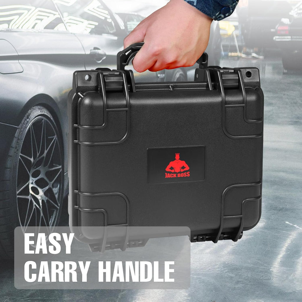 10x 9.4x 4.8 Inch Hard Case, Portable Weather Waterproof Protective Camera Case with Customizable Foam, Fit Use of Drones, Camera, Equipments, Black