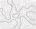 ITNRSIIET Mouse Pad with Stitched Edge Premium Textured Smooth Precise Operation Waterproof Washable Non-Slip Rubber Base Desktop Protection Mat, 10.2×8.3×0.12 inches, Topographic Contour White