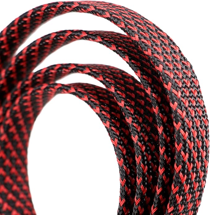 25ft PET Expandable Braided Cable Sleeve 1 inch Pet Braided Cable Sleeve - Image 2