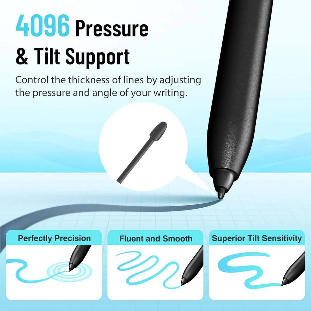 Marker Pen Tips for Remarkable 2 Pen nips 10 Pcs with Removal Tool, Durable Stylus Pen Replacement Nibs Marker Pen fit Samsung, Boox PenNote Air2 Plus