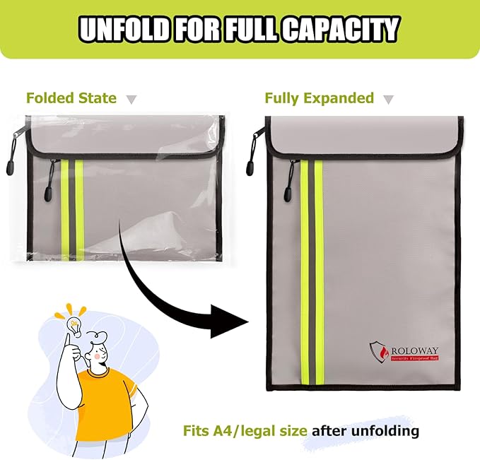 ROLOWAY Fireproof Document Bag - Image 5