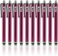 TCD 10 Pack Stylus Pen for Touch Screen, Universal Capacitive Digital Stylus Pen for iPad, iPhone, Tablet, Laptop – Premium Thick Styluses for All Touchscreen Devices with Rubber Tip, Hot Pink