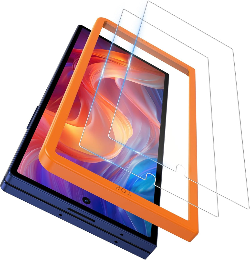 YWXTW Anti-Reflective Front Screen Protector for Samsung Galaxy Z Fold 7, Military-Grade Tempered Glass Film with Alignment Frame, Bubble Free High Touch Sensitivity - Clear 2 pack