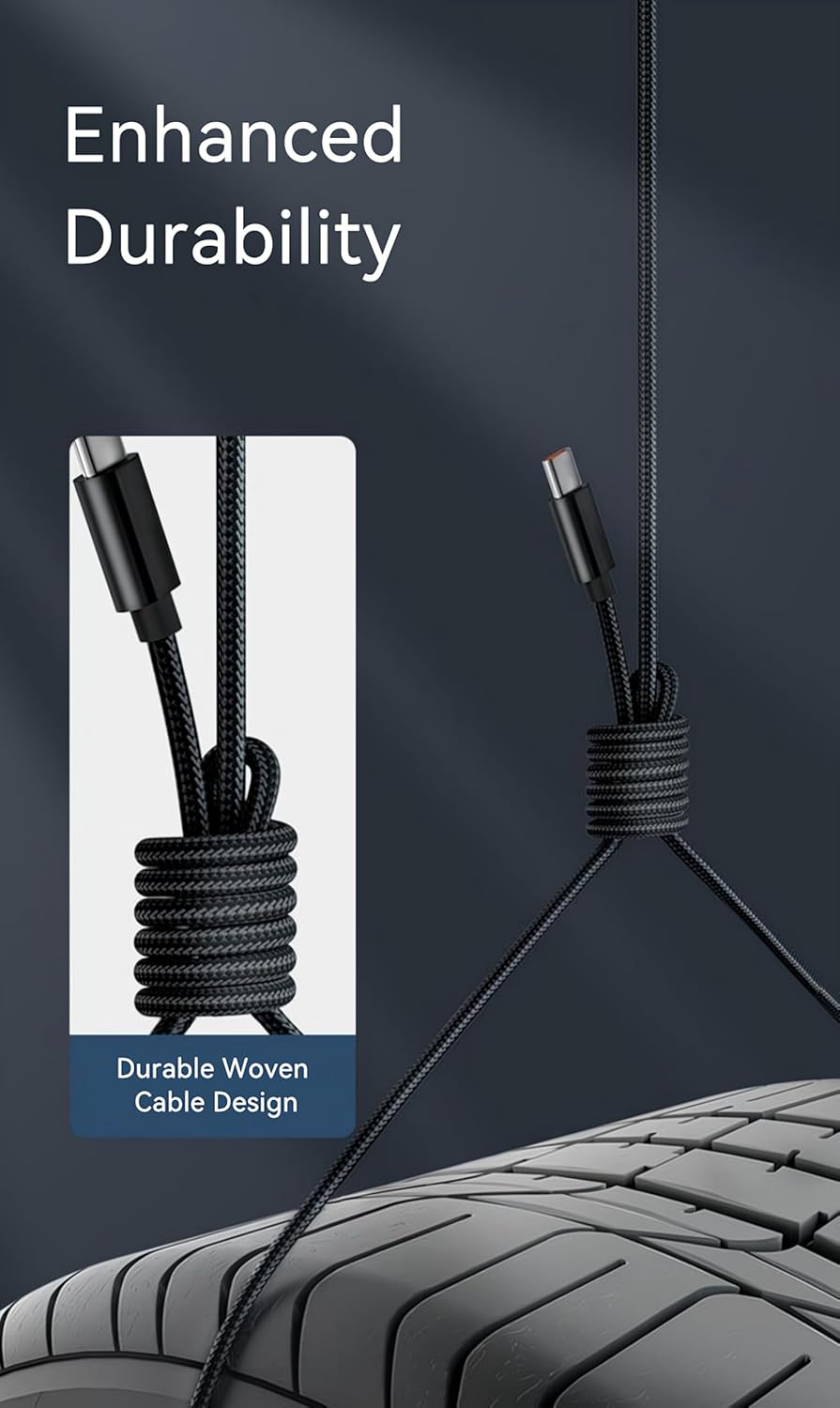 [1ft 2-Pack] Black USB C Cable for iPhone 16 Charger MFi Certified Woven USB-A to USB-C Cable Fast Charging for Apple 16 Pro Max/16/15 Pro Max/16Plus/15Pro/AirPods Pro, Car CarPlay USBC Cord Wire