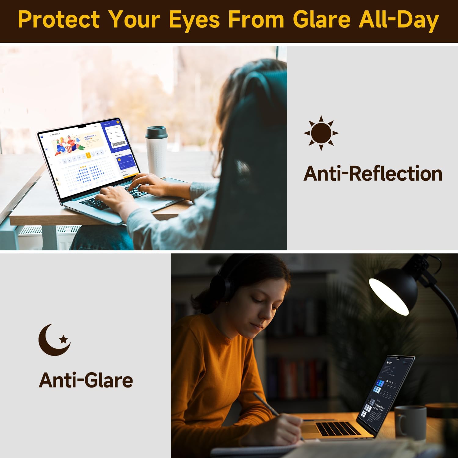 2 Pack Compatible with MacBook Air 15 Inch Screen Protector (M2, M3, M4), Matte Anti Glare Film Anti Scratch for Mac Air 15.3'' (2023-2025)