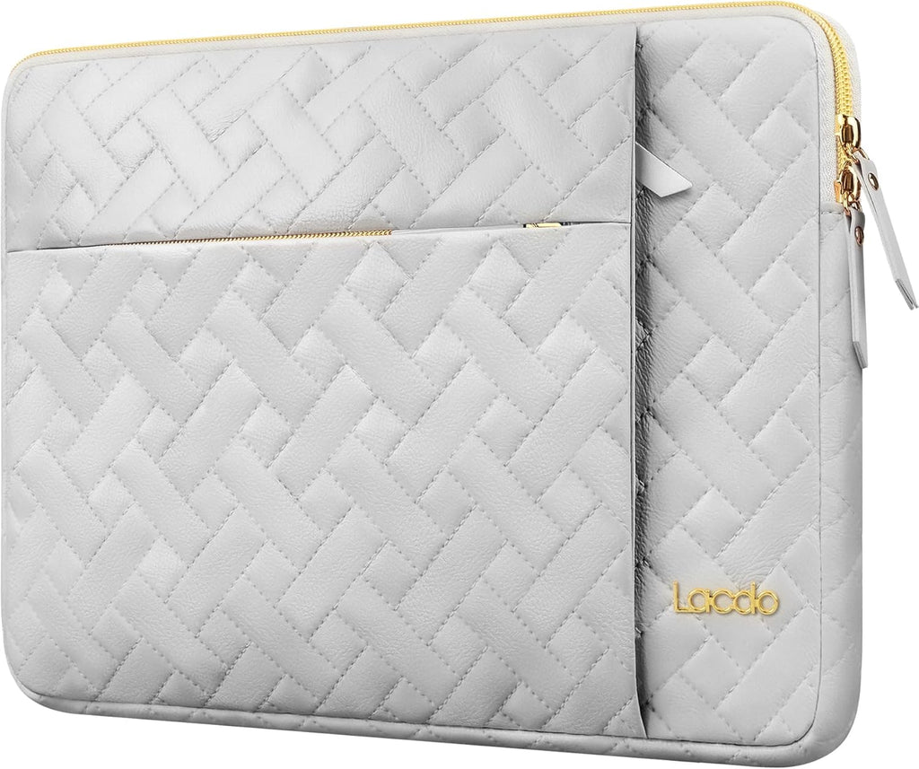 Lacdo Laptop Sleeve Case for 14 inch New MacBook Pro M4/M3/M2/M1 Chips Pro Max A3112 A3401 A3185 A2918 A2992 A2779 A2442 2024-2021, 13.8 inch Surface Laptop 7th Copilot+PC Computer Bag, Space Gray
