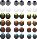 Silicone Replacement Earbud Tips Earbud Covers Eartips Fit Most in-Ear Earbuds(Inner Hole 3.8mm -5.1mm) Headphone Earbuds Rubber Tips 18 Pairs S M L