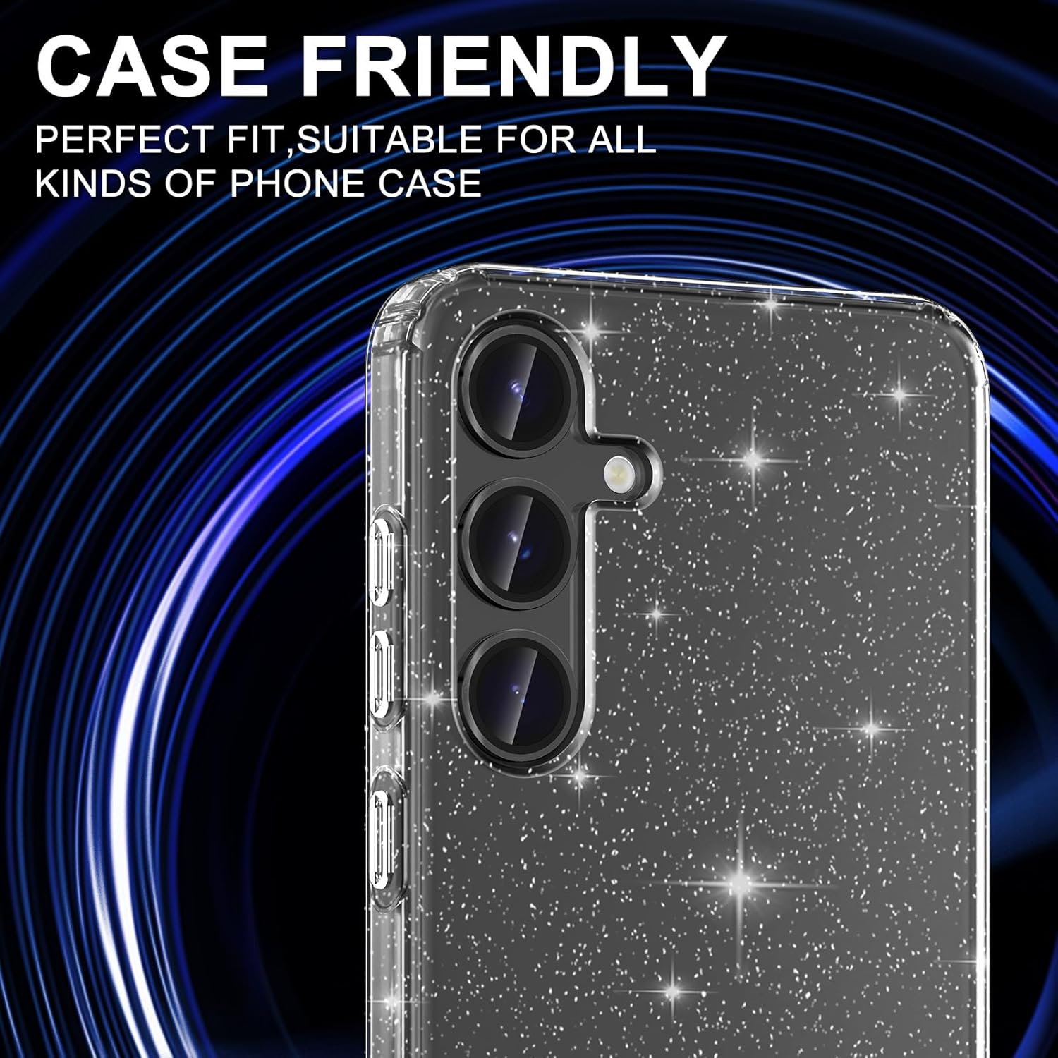 for Samsung Galaxy S25 Camera Lens Protector, Individual Metal Ring Tempered Glass Lens Cover, [Strong Adsorption] Scratch Resistant Ultra-Thin HD Clear Lens Cover, 1 Set-Black