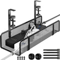 Under Desk Cable Management Tray, Wire Management Desk Cable Organizer Cable Management Box, Cord Organizer Storage for Office, Home