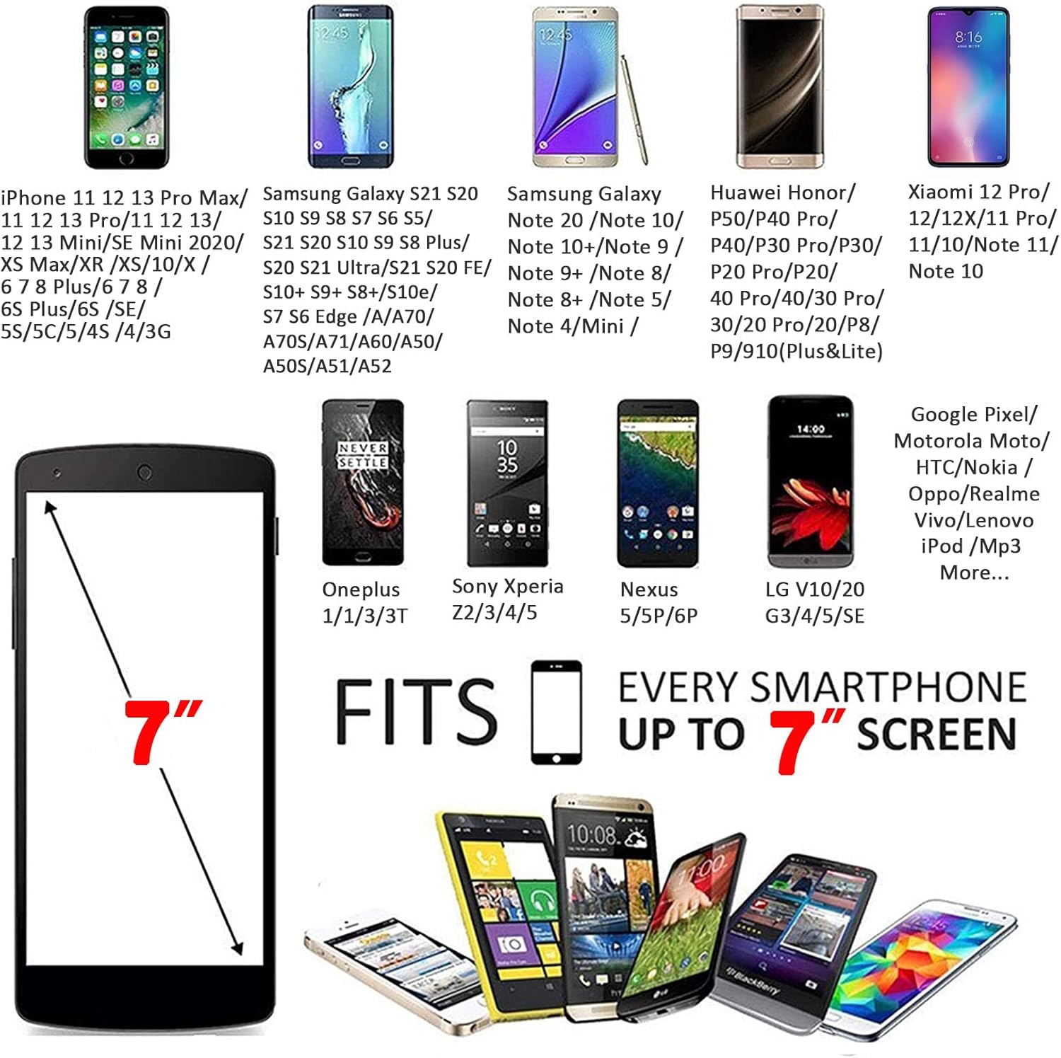 Phone Holder for Running Armband iPhone 16 16e 15 14 13 12 11 Pro Max Xs Xr X Plus SE Mini Pouch,Samsung Galaxy S25 S24 S23 S22 S21 Ultra Note 20,Black Cell Phone Arm Bands Sleeve Sports Gym
