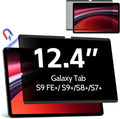 Magnetic Privacy Screen Protector for Samsung Galaxy Tab S9 Plus/Tab S9 FE+ Plus/S7 FE 5G / S8/S7 Plus 12.4 Inch Filter Anti Glare Blue Light Screen Removable Screen Protector,Anti-Spy,Bubble Free