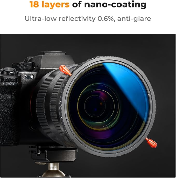 K&F Concept 40.5mm Variable ND2-32 & Circular Polarizing Lens Filter 2 in 1-18 - Image 6