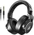 MAONO Studio Monitor Mixing DJ Headphones, 50mm Neodymium Driver Over Ear Wired Headphones with 3.5mm to 6.35mm Jack for Guitar AMP, Piano, Keyboard, Computer, Streaming, Recording, Podcast MH700