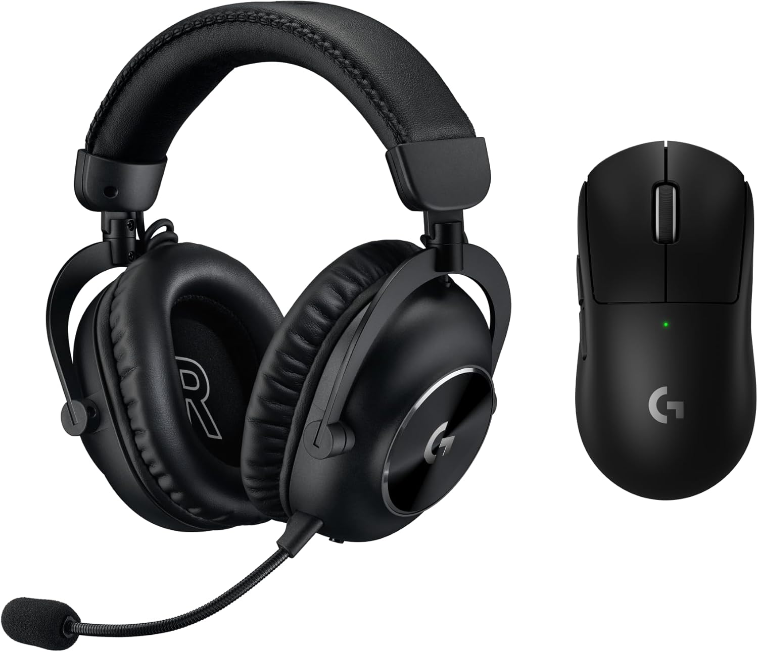 Logitech G Pro X Superlight 2 Lightspeed Wireless Gaming Mouse + G Pro X 2 Wireless Gaming Headset Bundle - Black