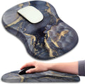 Mouse Pad Wrist Support, Ergonomic Mouse Pad with Massage Dot, Comfortable Computer Mouse Pad for Laptop, Wrist Rest Pain Relief Mousepad with Non-Slip PU Base for Office & Home, 12 x 8 in