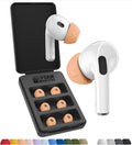 Foam Masters Ultra-Premium Memory Foam Ear Tips for AirPods Pro 1st & 2nd Gen | 3 Pairs | Black Magic Ver 6.0 | Secure | Comfort | Better Noise Cancel | Replacement Buds – Peach, Assorted S/M/L