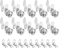 Cabinet Cam Locks Keyed Alike, 5/8'' Fits on 3/8'' Max Door Thickness, Secure File Drawer Mailbox RV Storage Replacement Set, Zinc Alloy (5/8 Inch 10Pcs)