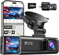 REDTIGER 4K Dash Cam Front Rear, STARVIS 2 Sensor, Free Card Included, 5.8GHz by REDTIGER