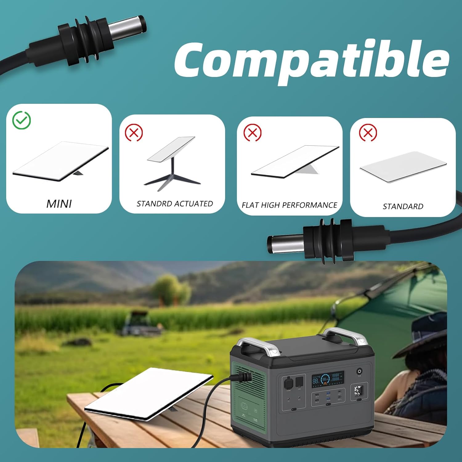 DC5521 Power Extension Cable for Starlink Mini,10FT 25FT 50FT 16AWG Waterproof DC 5521 Cord, DC Male to Male Extension Cable for Starklink Mini Work with 20V/65W+ PD Source (Male to Male 10 FT)