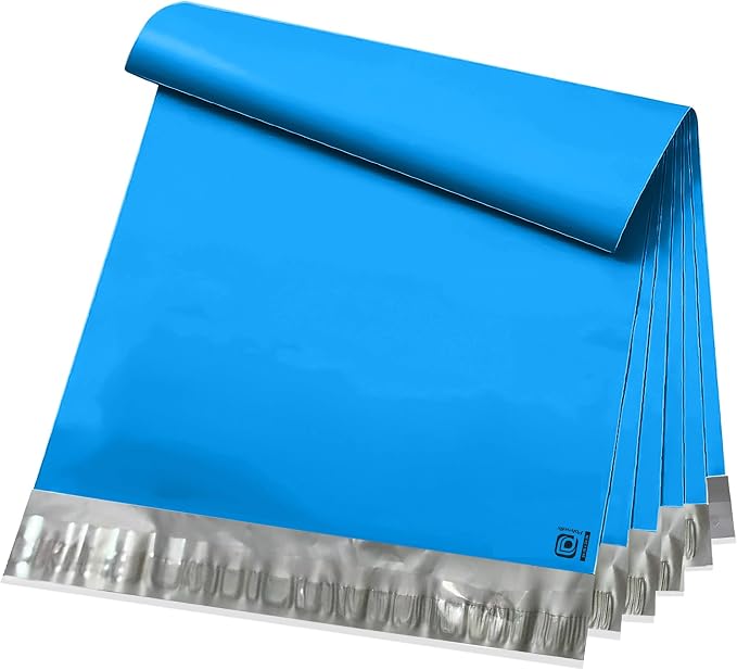 POLYSELLS 50 pcs 24x24 Inches Blue Poly Mailers Shipping Envelopes, Strong by POLYSELLS