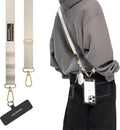 MAGEASY Universal Cell Phone Lanyard Crossbody - Anti-Theft Crossbody Phone Strap for iPhone 16 Pro Max & Most Smartphones, for Men & Women | 20mm (Starlight)