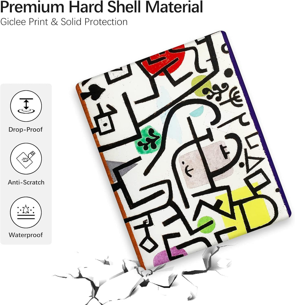 Compatible with MacBook Pro 13 inch Art Case Skin, 2022, 2021, 2020-2018 Release A1708 Abstract Hard Shell with Keyboard Cover & Screen Protector (Picture of A Journey by Paul Klee)