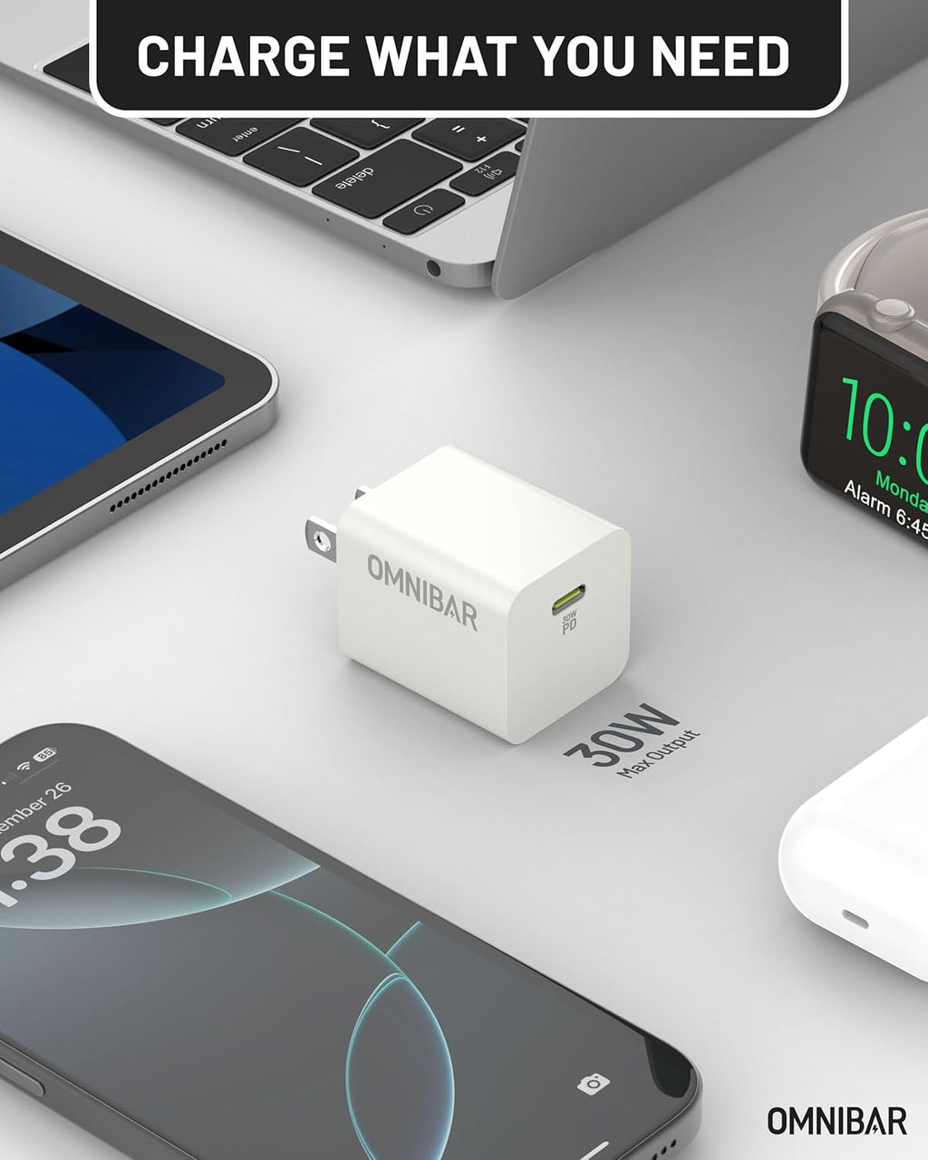 30W USB C Charger,GaN Fast Wall Charger Block,PD3.0 PPS USB-C Power Adapter for Google Pixel 9/9 Pro/9 Pro XL/8/8a/8 Pro/iPhone 16/15/14/13 and More Series, Galaxy, iPad, Compatible with MagSafe,White