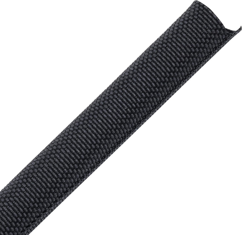 Automotive Wire Sheathing Split Wire Loom Braided Mesh Woven Cable Sleeve for Wires/Cable Cord Protector (3/8" - 65 Feet)