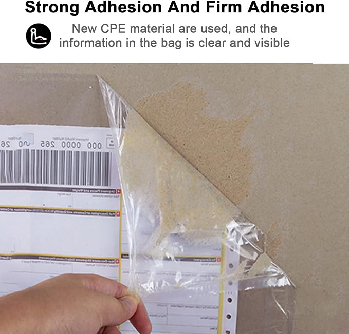 100 PCS shipping label sleeves, 7.5"x 5.5" Shipping Label Envelopes - Image 5