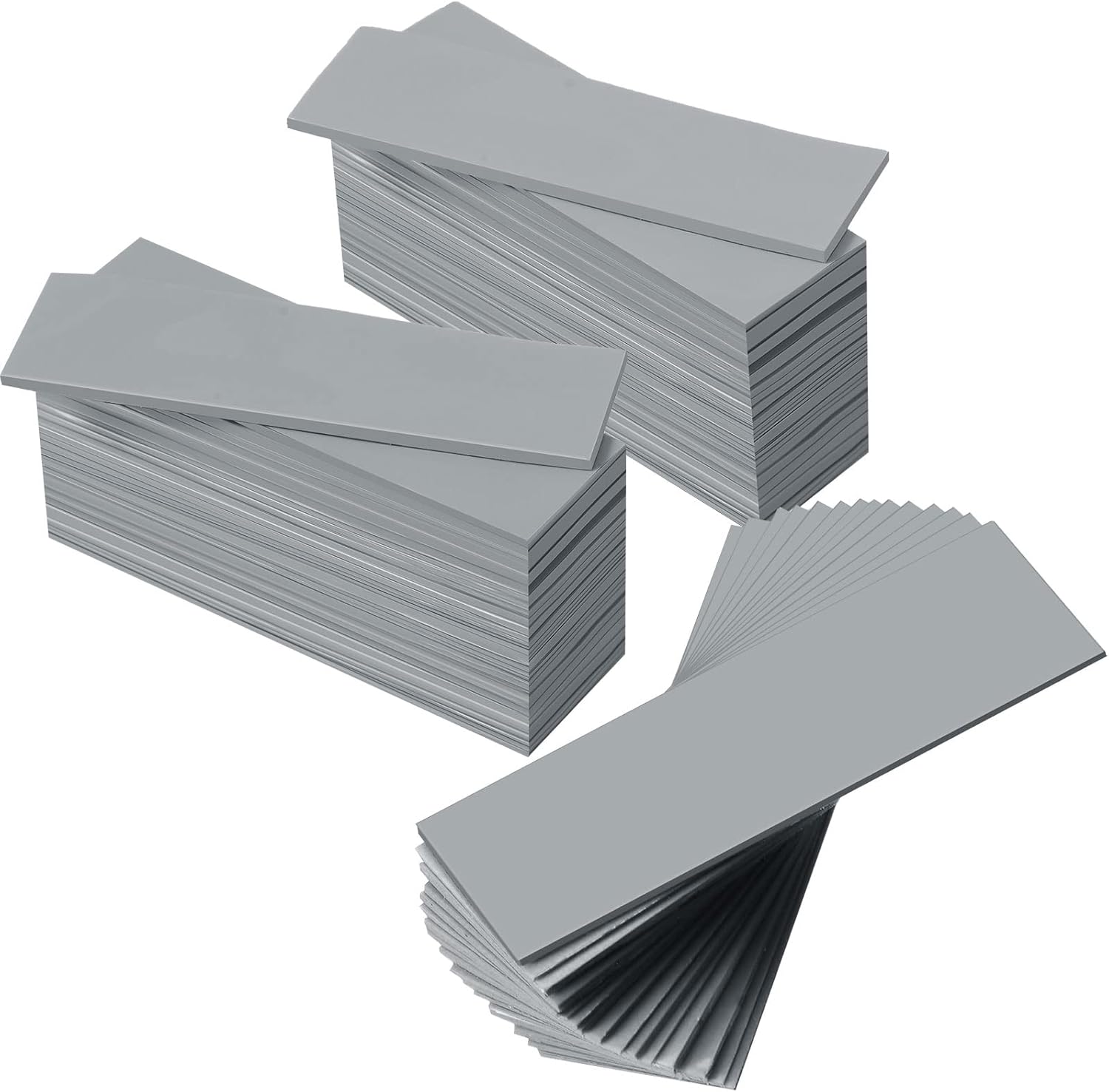 Outus 30 Pieces 2.6 x 0.8 x0.1 Inch Silicone Thermal Pad Reusable CPU SSD Thermal Conductive Silicone Pad Each Thick for Gpu Heatsink CPU Chip Heat Conduction or LED Heat Conduction(Dark Gray)