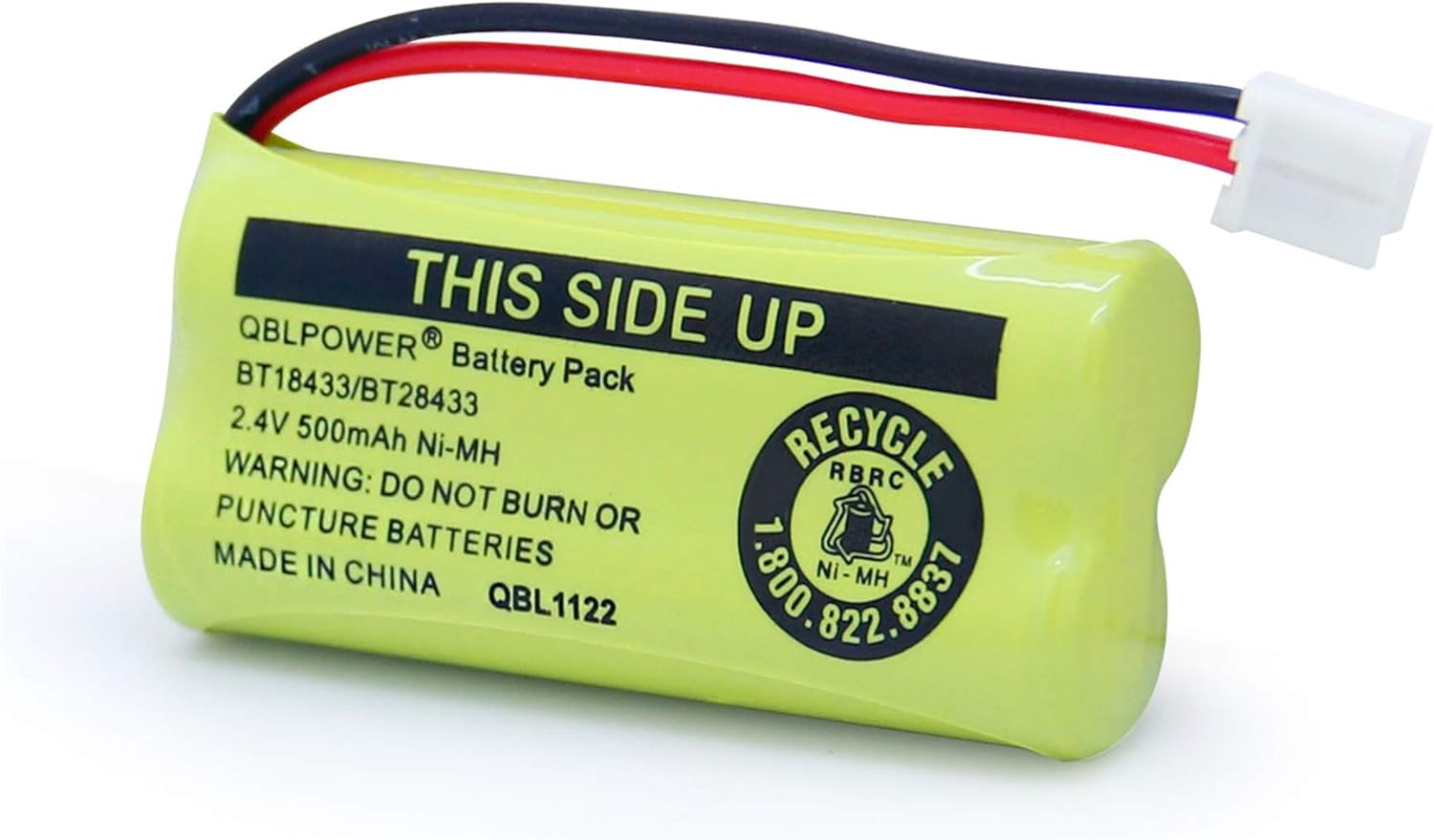 BT18433 BT28433 BT184342 BT284342 BT1011 BT-1011 2.4V 500mAh Ni-MH Replacement Battery Cordless Phone CS6209 CS6219 CS6229 DS6151 89-1330-01-00 CPH-515D (3 Pack)